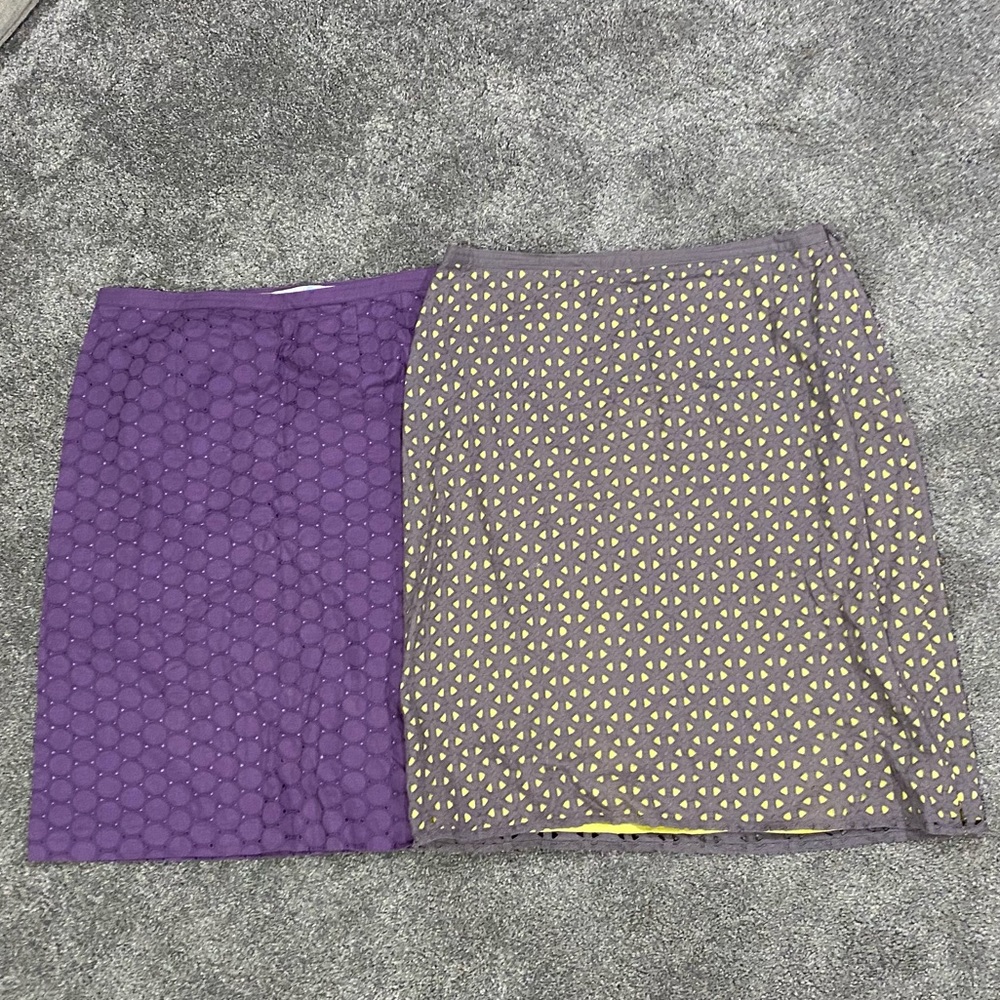 Boden Skirts 1 Purple 1 Gray/Lime
